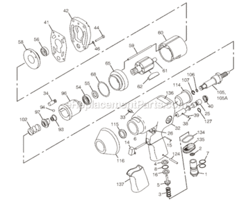 Part Location Diagram of C102506 Chicago Pneumatic Ball-pilot